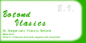 botond vlasics business card